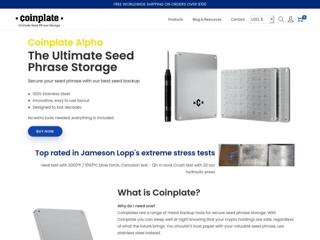 Coinplate